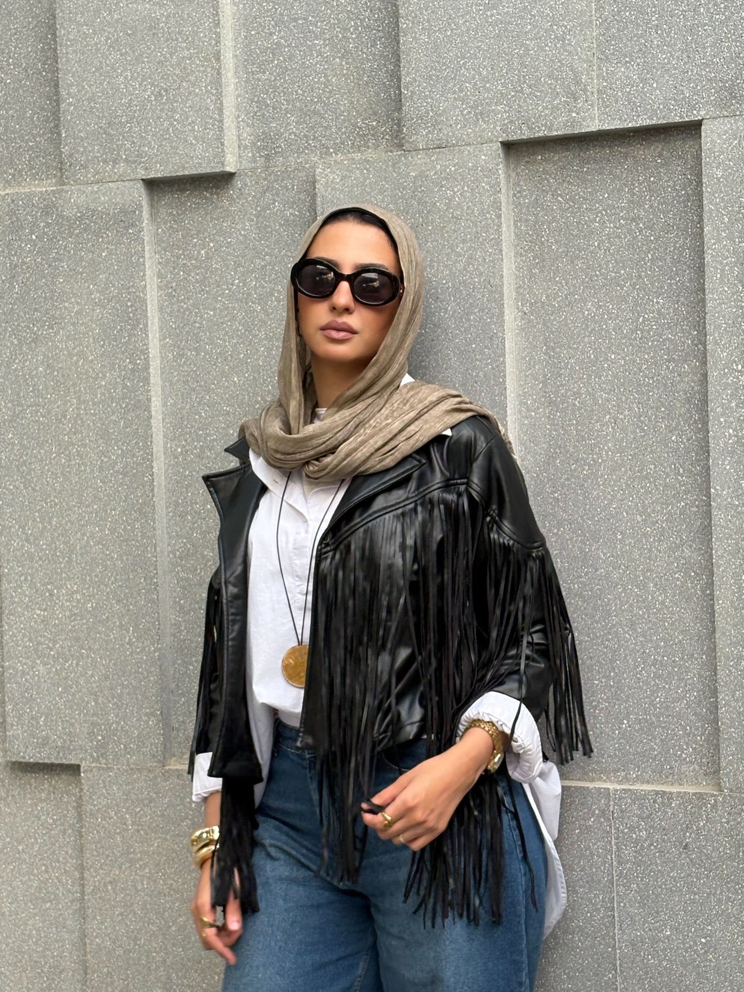 Fringed Leather Jacket