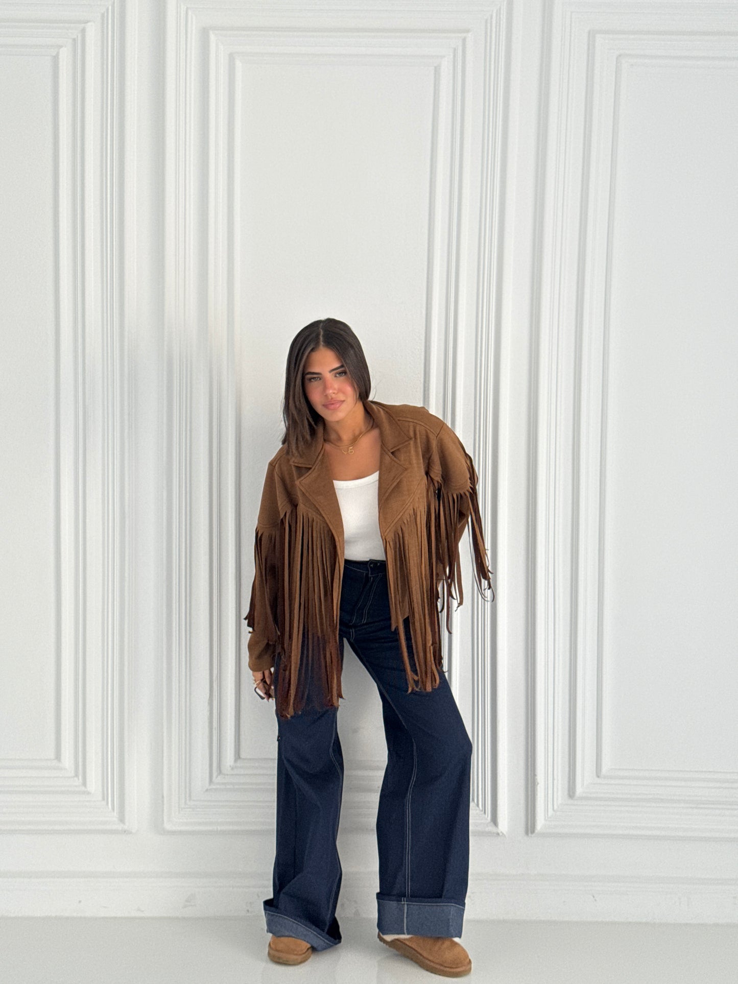 Fringed Suede Jacket