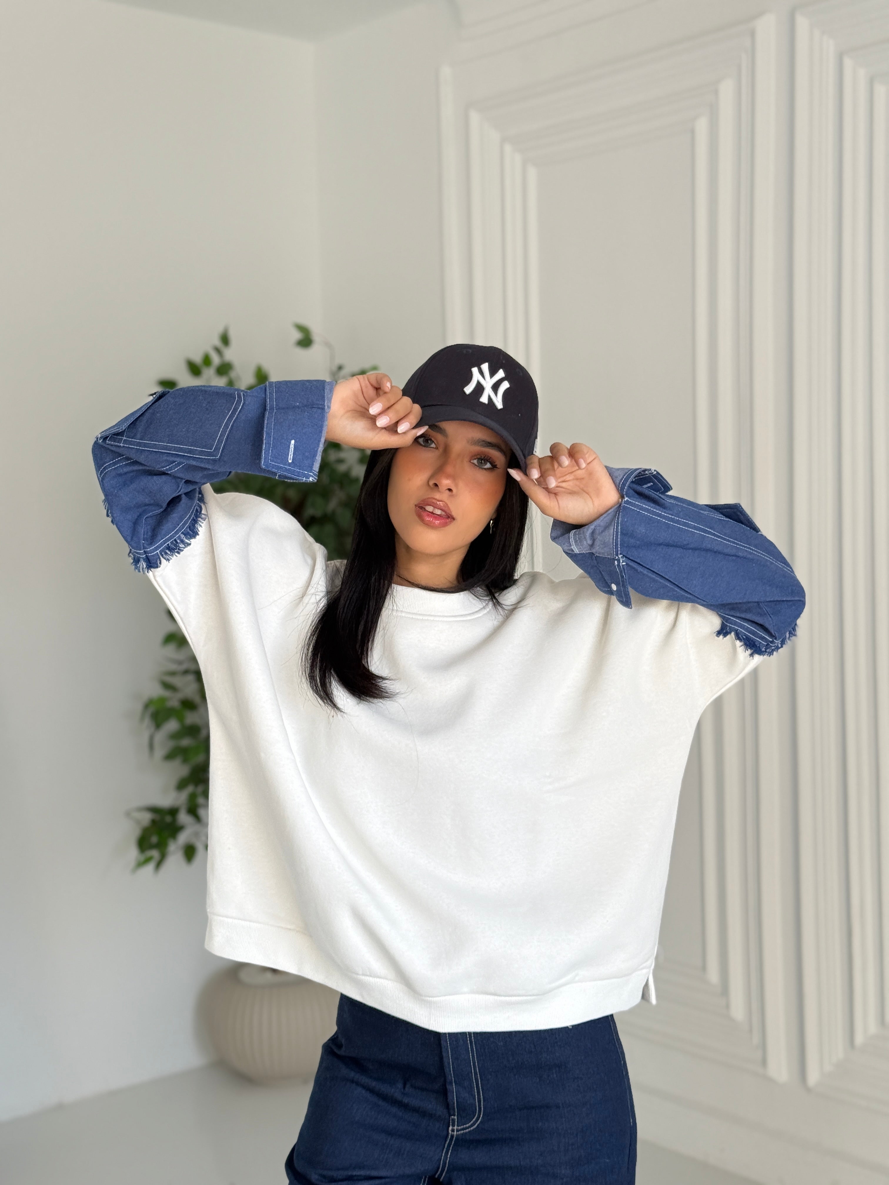 Denim Edge Sweat