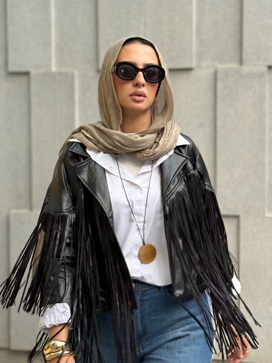 Fringed Leather Jacket