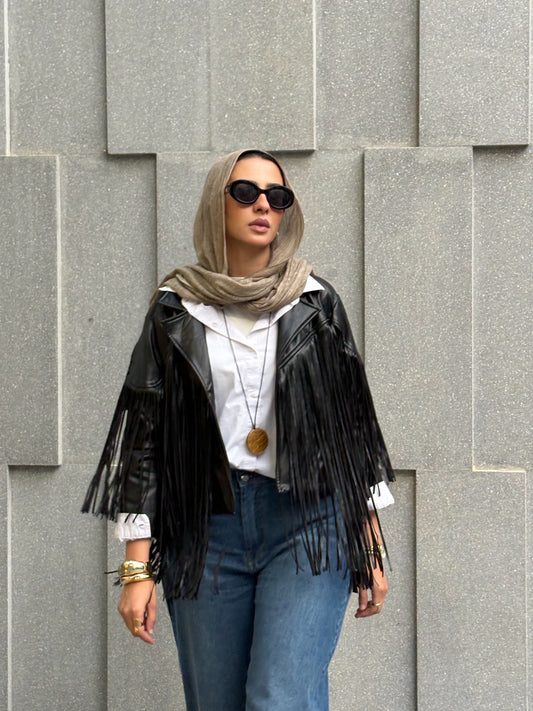 Fringed Leather Jacket