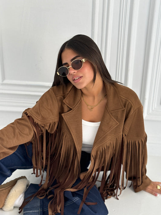 Fringed Suede Jacket