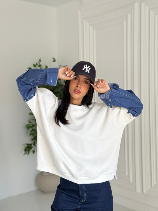 Denim Edge Sweat