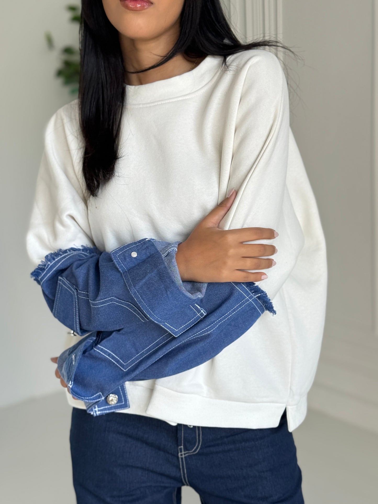 Denim Edge Sweat
